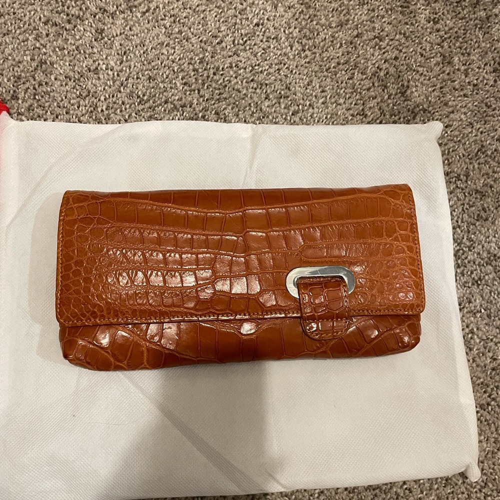 Real crocodile clutch / crossbody bag